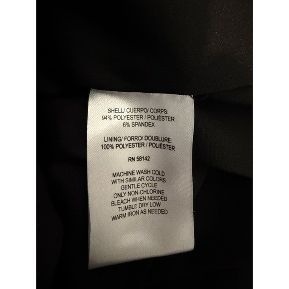 Maggie London Sheath Dress Blue Floral Knee Length Size 6 - Picture 7 of 8